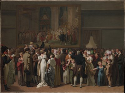 The Public Viewing David’s Coronation at the Louvre by Jacques Louis David